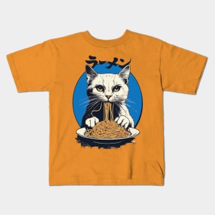 Ramen Noodles and Cat Kids T-Shirt